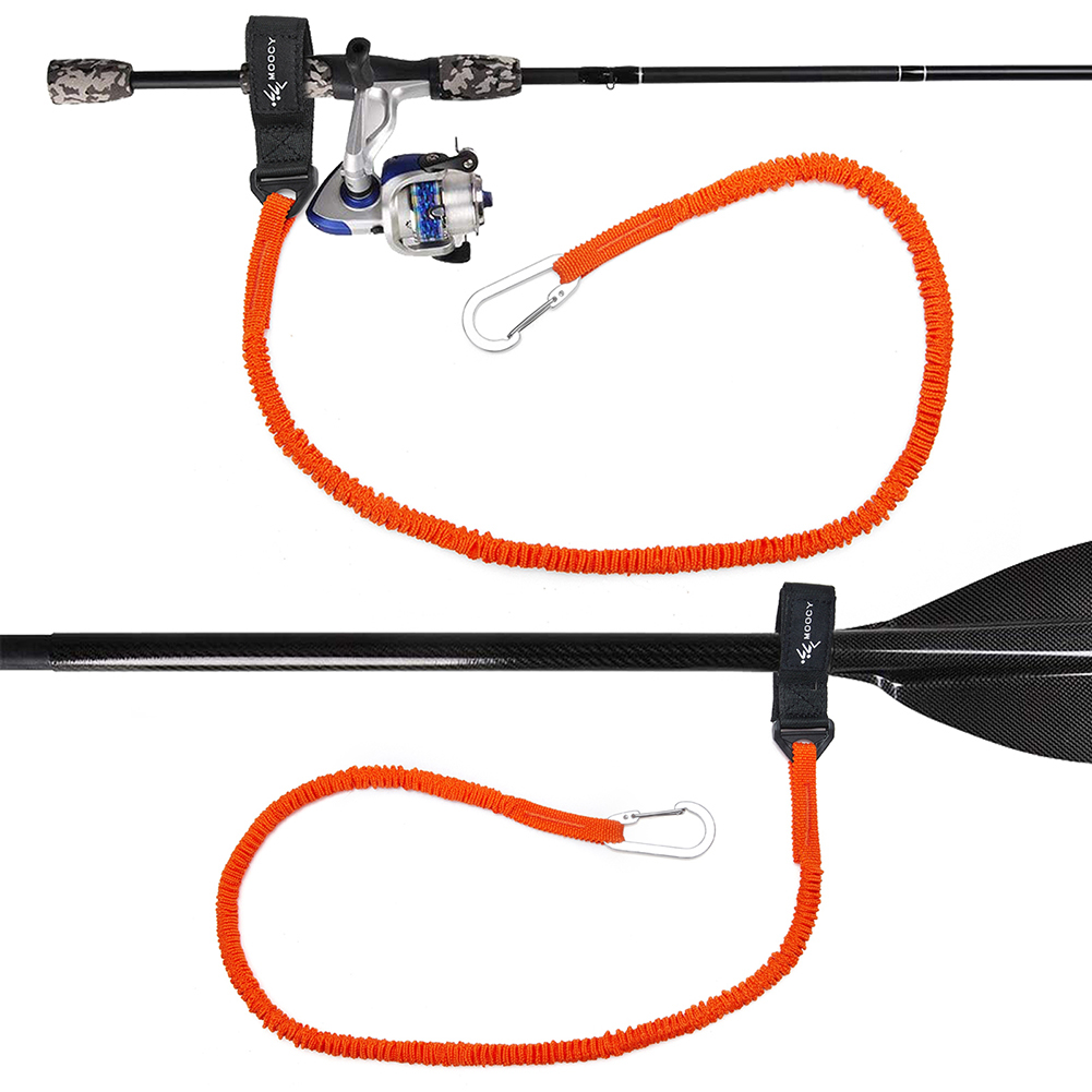 Fishing Kayak Paddle Leash - Kit com 4 Cordas Elásticas para