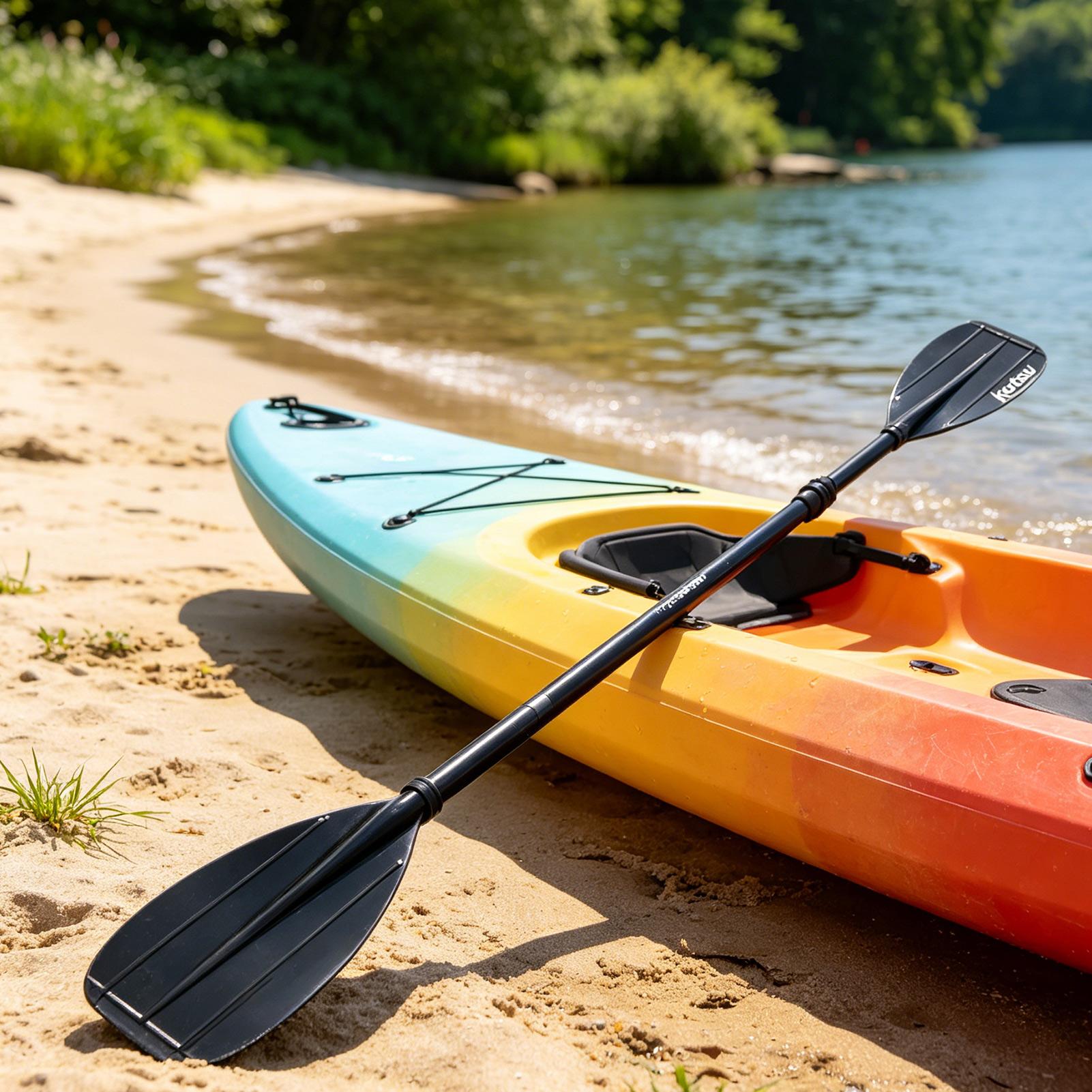 Remo de fibra de carbono de 2  - Fishing Kayak Paddle avaliação e preço