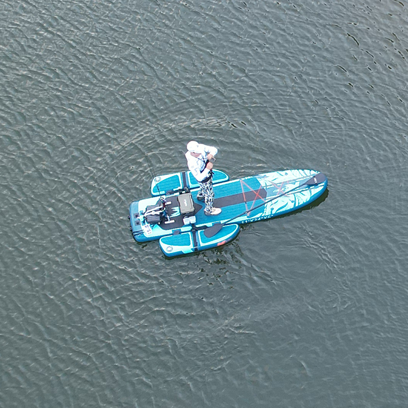 Pesca duas plataformas flutuan - Fishing Kayak Paddle avaliação e preço